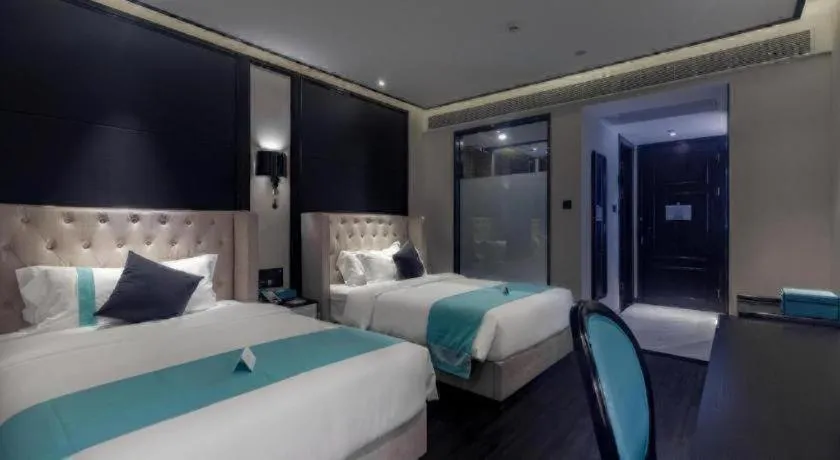 Bed in Xana Hotelle·Suzhou Shilu Shantang Street Scenic Spot