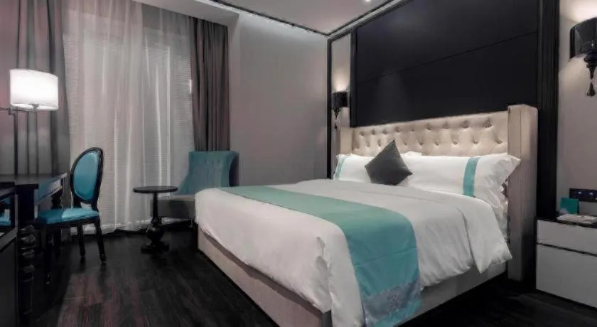 Bed in Xana Hotelle·Suzhou Shilu Shantang Street Scenic Spot