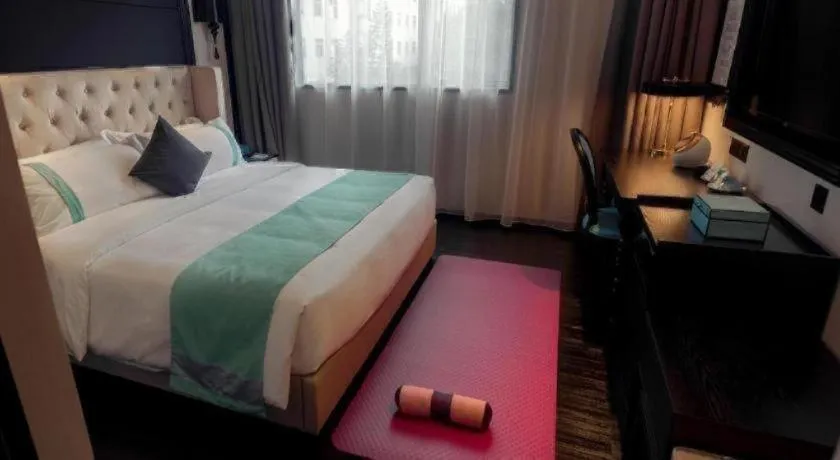 Bed in Xana Hotelle·Suzhou Shilu Shantang Street Scenic Spot