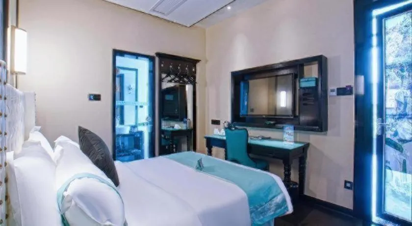 Bed in Xana Hotelle·Suzhou Shilu Shantang Street Scenic Spot