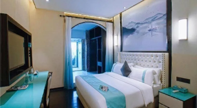 Bed in Xana Hotelle·Suzhou Shilu Shantang Street Scenic Spot
