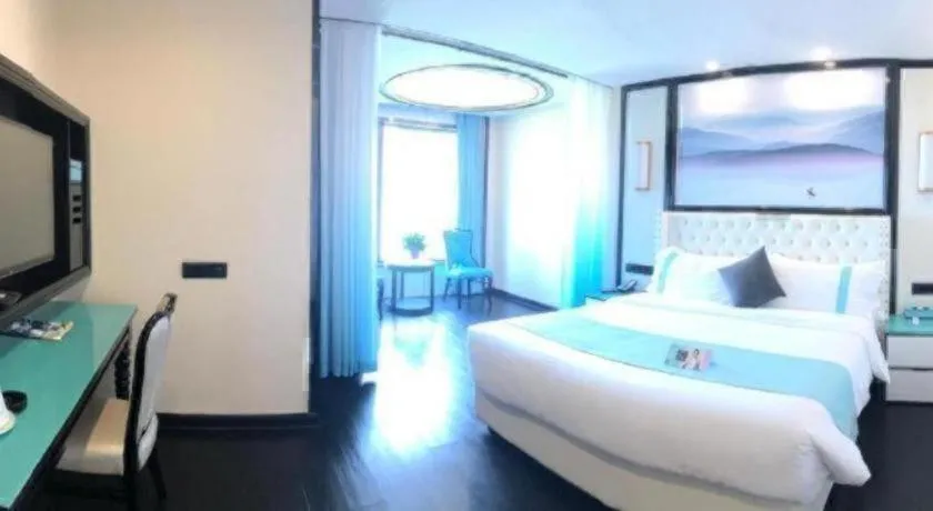 Bed in Xana Hotelle·Suzhou Shilu Shantang Street Scenic Spot