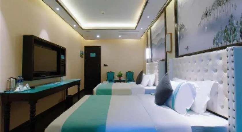 Bed in Xana Hotelle·Suzhou Shilu Shantang Street Scenic Spot