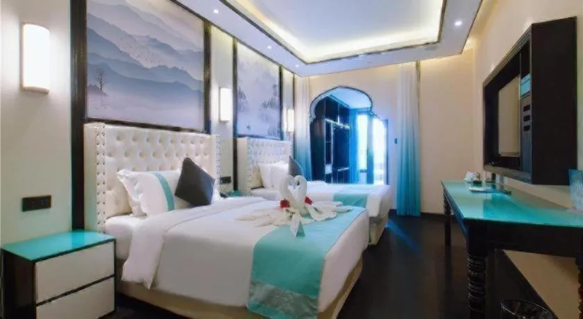Bed in Xana Hotelle·Suzhou Shilu Shantang Street Scenic Spot