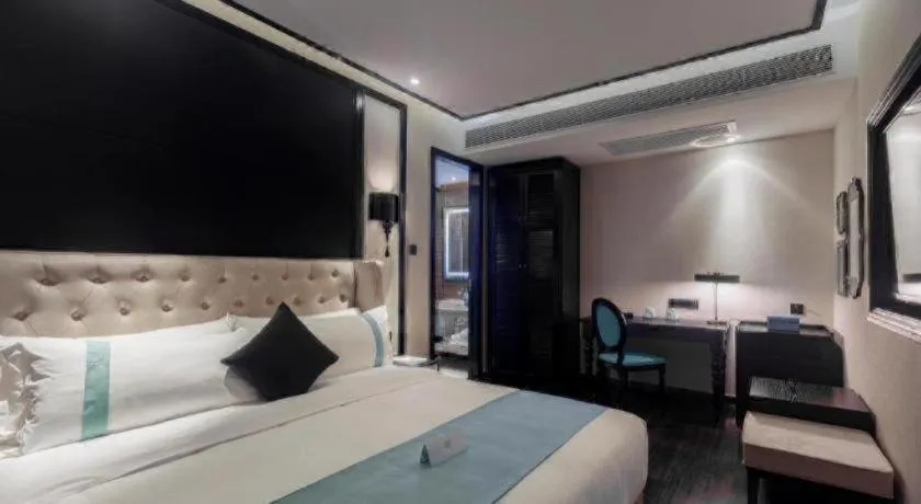 Bed in Xana Hotelle·Suzhou Shilu Shantang Street Scenic Spot