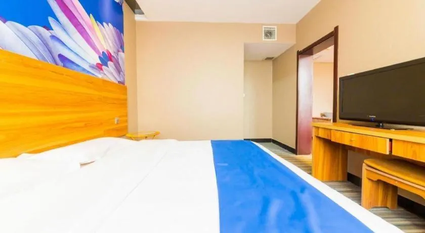 Bed in PAI Hotel Huayin Huashan Mountain Scenic Spot Ancient Street