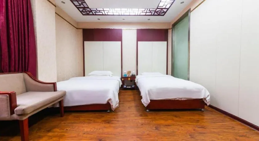 Bed in PAI Hotel Huayin Huashan Mountain Scenic Spot Ancient Street