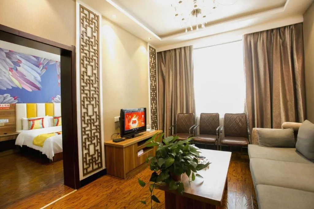 Bed in PAI Hotel Huayin Huashan Mountain Scenic Spot Ancient Street