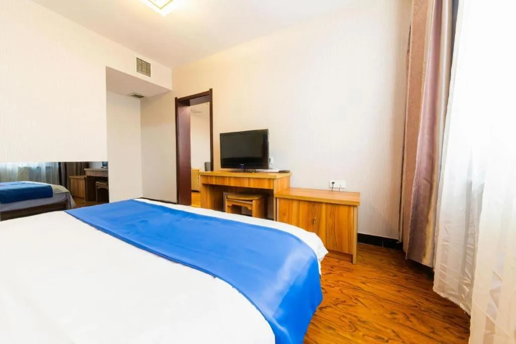 Bed in PAI Hotel Huayin Huashan Mountain Scenic Spot Ancient Street
