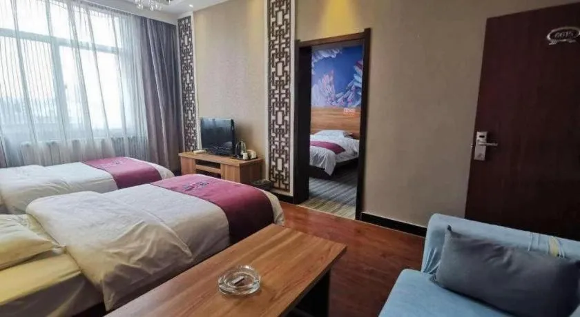 Bed in PAI Hotel Huayin Huashan Mountain Scenic Spot Ancient Street