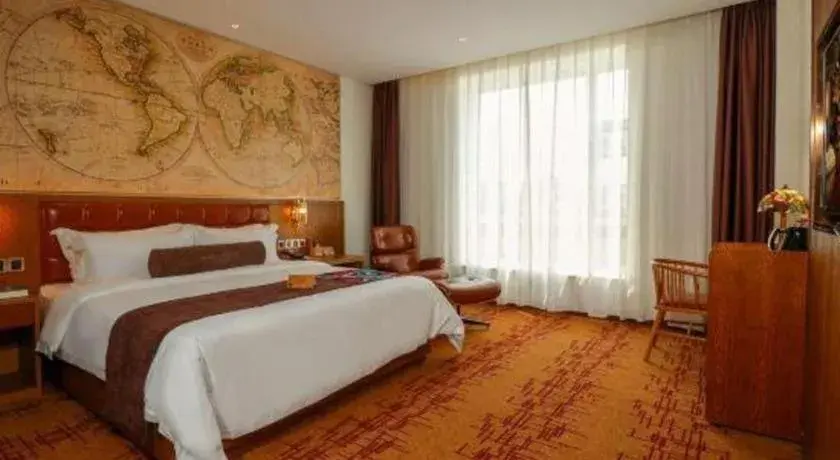 Bed in James Joyce Coffetel·Chadianzi Passenger Terminal Jinke Bei Road Metro Station Bed in James Joyce Coffetel·Chadianzi Passenger Terminal Jinke Bei Road Metro Station