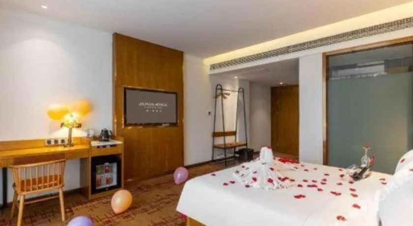 Bed in James Joyce Coffetel·Chadianzi Passenger Terminal Jinke Bei Road Metro Station