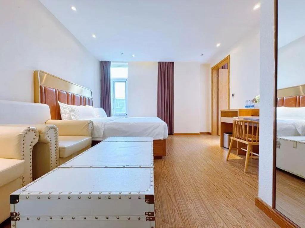 Bed in James Joyce Coffetel Beijing South Station Guang'anmen You'an Hospital