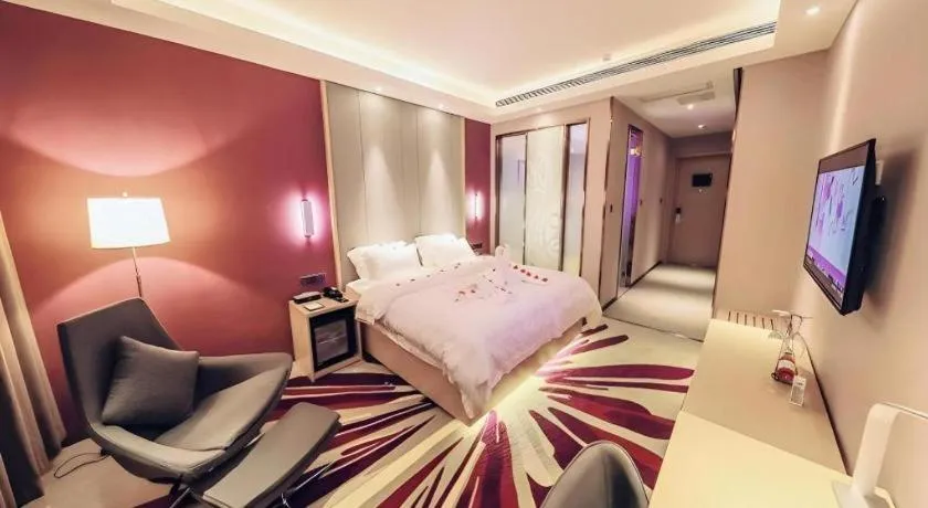 Bed in Lavande Hotel·Yichun Wanda, High Speed Railway Station