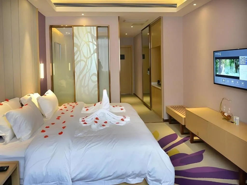 Bed in Lavande Hotel·Yichun Wanda, High Speed Railway Station
