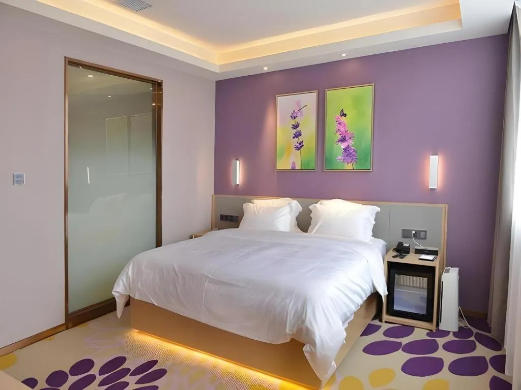 Bed in Lavande Hotel·Yichun Wanda, High Speed Railway Station