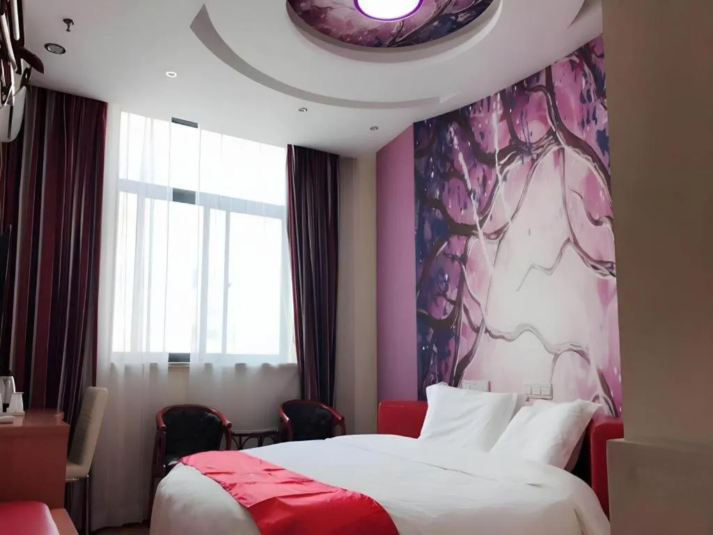 Bed in Thank Inn Plus Hotel Taizhou XingHua Anfeng county