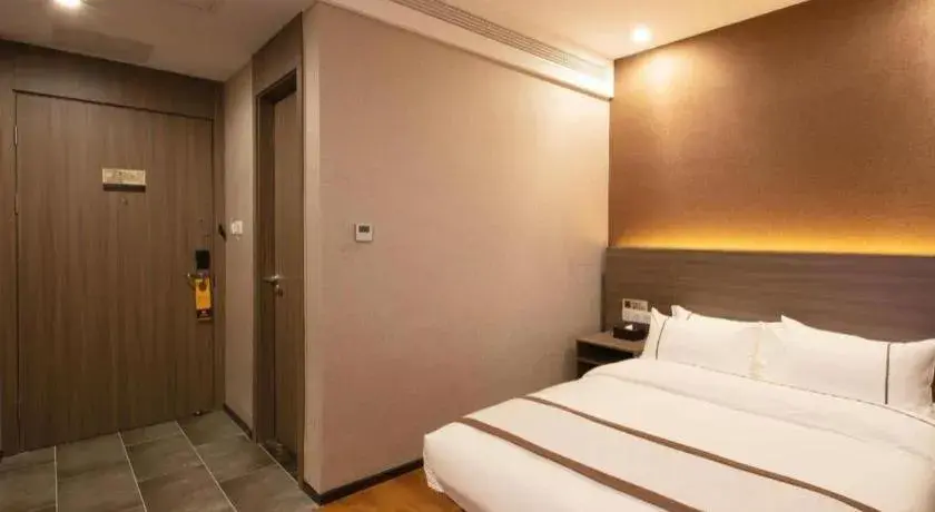 Bed in Jtour Inn Wuxi Meiyuan Kaiyuan Temple Metro Bed in Jtour Inn Wuxi Meiyuan Kaiyuan Temple Metro