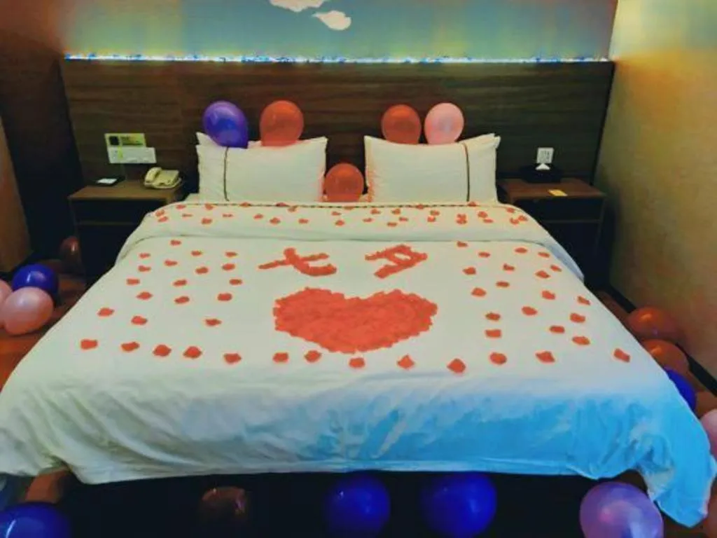 Bed in Jtour Inn Wuxi Meiyuan Kaiyuan Temple Metro