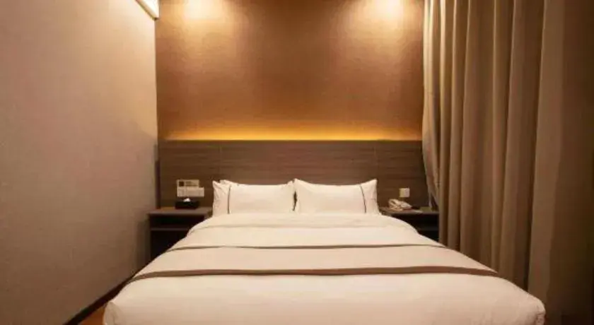 Bed in Jtour Inn Wuxi Meiyuan Kaiyuan Temple Metro Bed in Jtour Inn Wuxi Meiyuan Kaiyuan Temple Metro