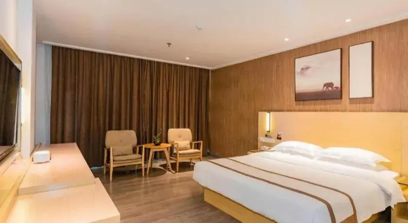 Bed in Jtour Inn Wuxi Meiyuan Kaiyuan Temple Metro Bed in Jtour Inn Wuxi Meiyuan Kaiyuan Temple Metro