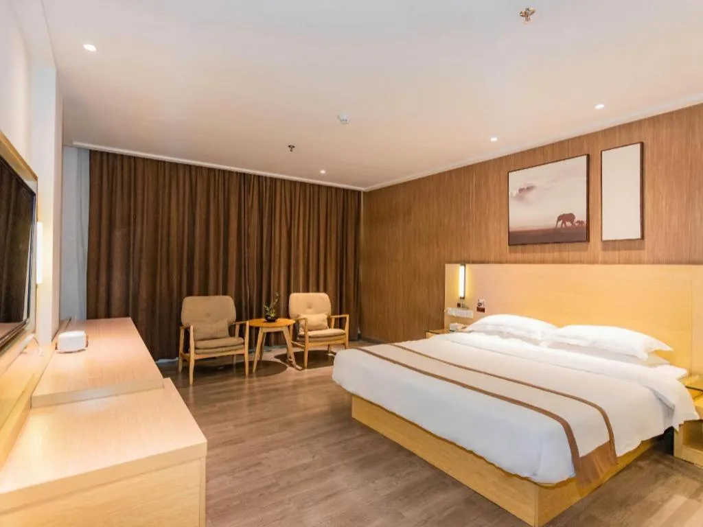 Bed in Jtour Inn Wuxi Meiyuan Kaiyuan Temple Metro