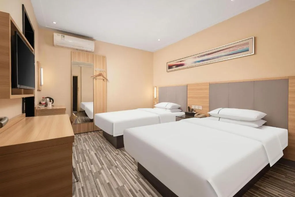 Bed in City Comfort Inn Wuhan Xudong Xiaoping Hubei University
