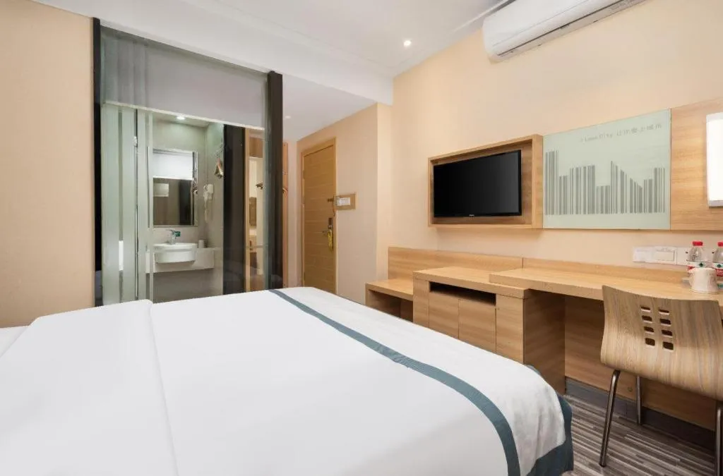 Bed in City Comfort Inn Wuhan Xudong Xiaoping Hubei University