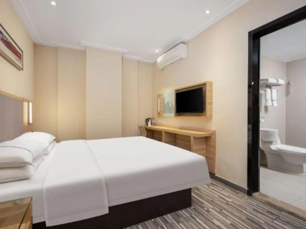 Bed in City Comfort Inn Wuhan Xudong Xiaoping Hubei University