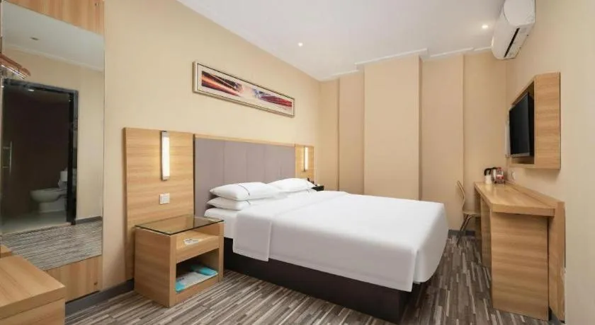 Bed in City Comfort Inn Wuhan Xudong Xiaoping Hubei University