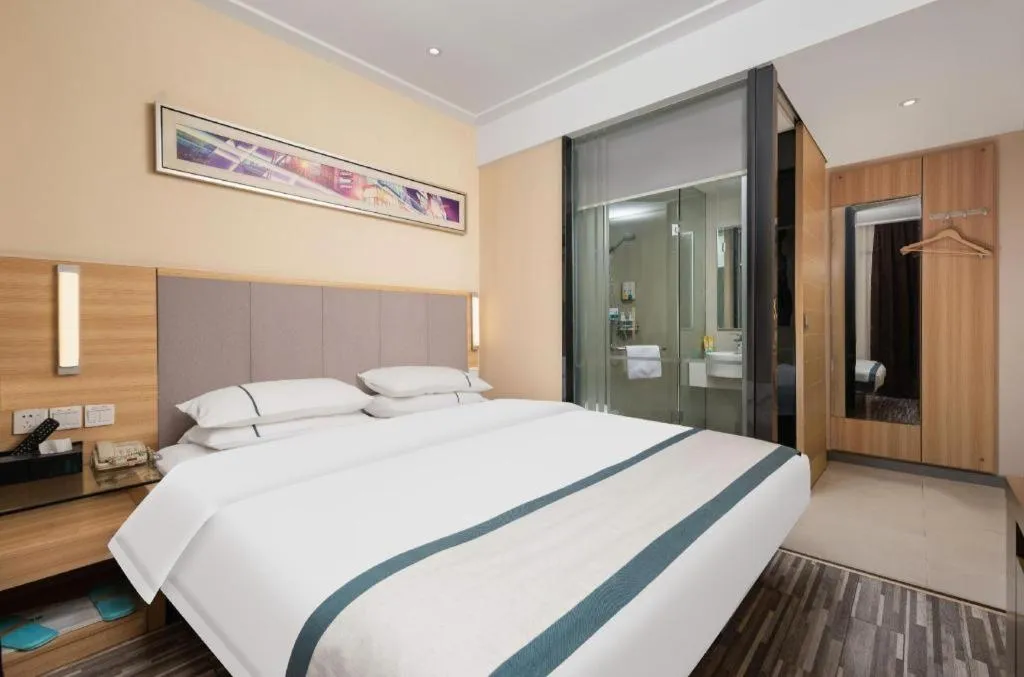 Bed in City Comfort Inn Wuhan Xudong Xiaoping Hubei University