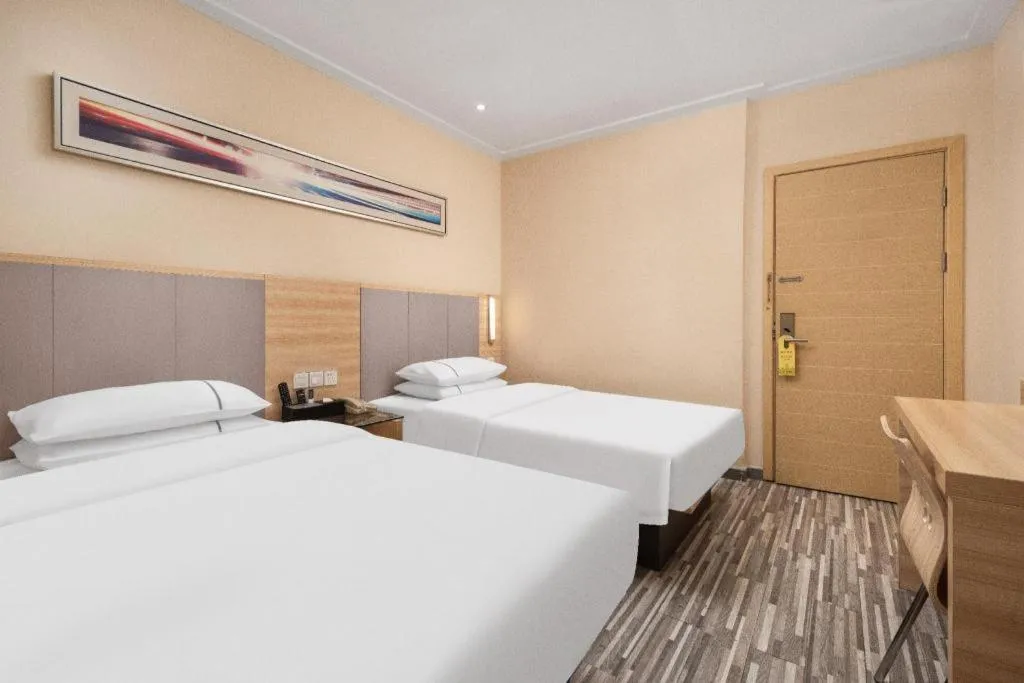 Bed in City Comfort Inn Wuhan Xudong Xiaoping Hubei University