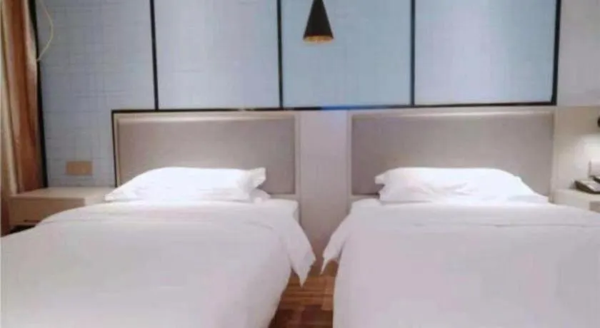 Bed in Borrman Hotel Hefei Guogou Plaza Sanli'an Metro Station