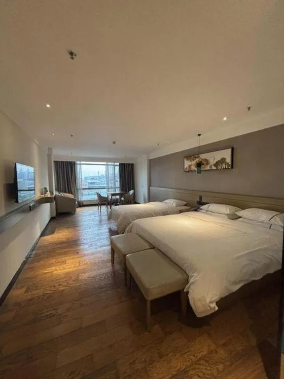 Bed in City Comfort Inn Guangzhou Panyu Qiaonan Aoyuan Plaza