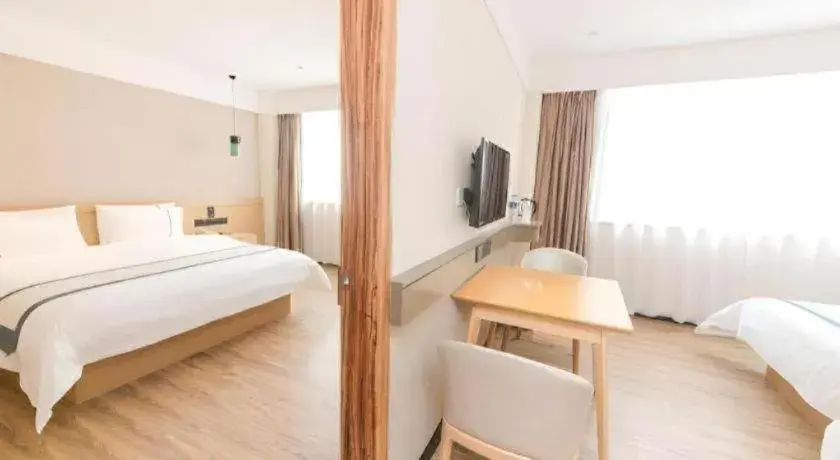 Bed in City Comfort Inn Guangzhou Panyu Qiaonan Aoyuan Plaza Bed in City Comfort Inn Guangzhou Panyu Qiaonan Aoyuan Plaza