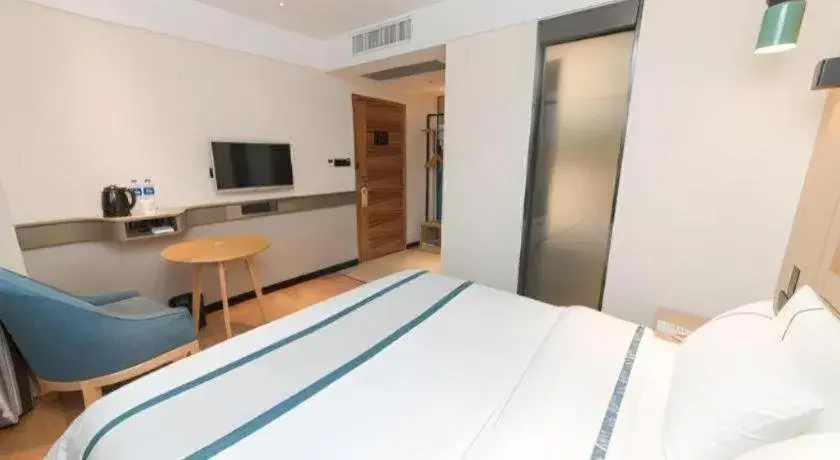 Bed in City Comfort Inn Guangzhou Panyu Qiaonan Aoyuan Plaza Bed in City Comfort Inn Guangzhou Panyu Qiaonan Aoyuan Plaza