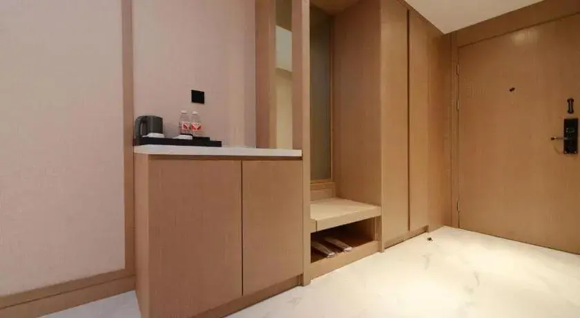 Bed in Borrman Hotel Guiyang Guanshanhu International Conference Center Metro Station Bed in Borrman Hotel Guiyang Guanshanhu International Conference Center Metro Station