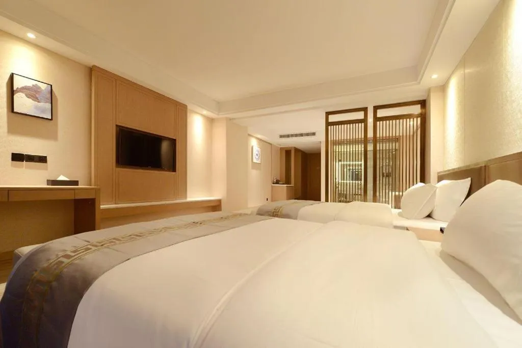 Bed in Borrman Hotel Guiyang Guanshanhu International Conference Center Metro Station