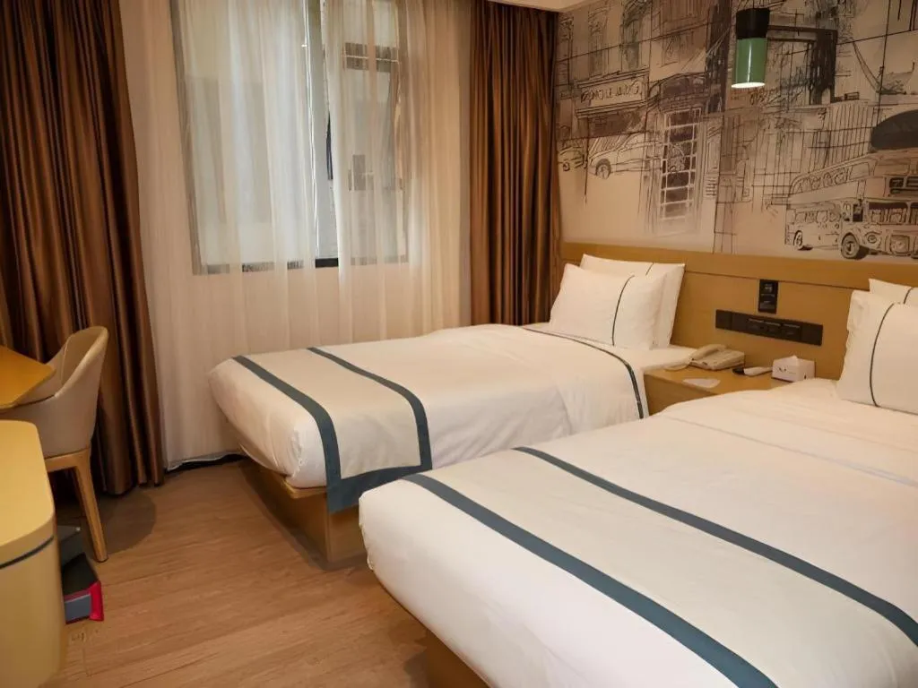Bed in City Comfort Inn Guangzhou Shisanhang Shangxiajiu Pedestrian Street 1st Branch