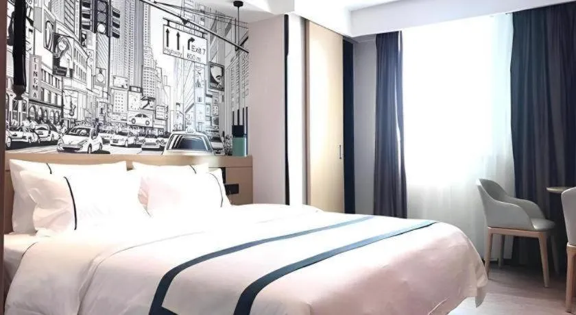 Bed in City Comfort Inn Guangzhou Shisanhang Shangxiajiu Pedestrian Street 1st Branch