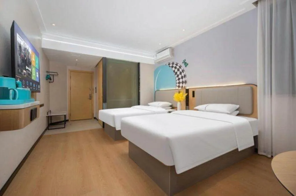 Bed in City Comfort Inn Wuhan Hankou Jiangtan