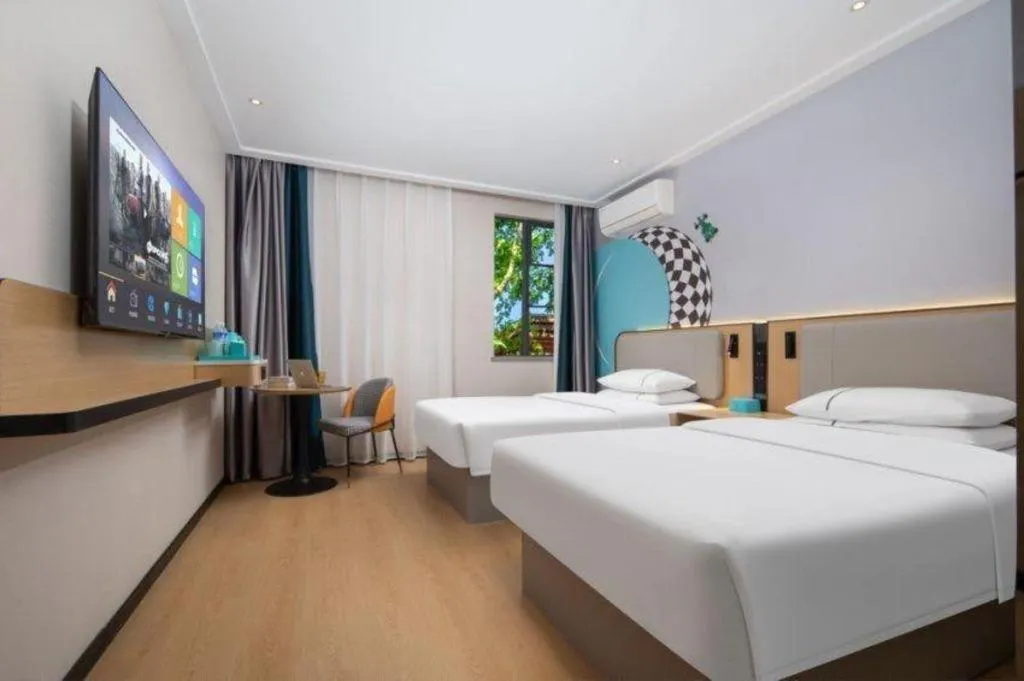 Bed in City Comfort Inn Wuhan Hankou Jiangtan