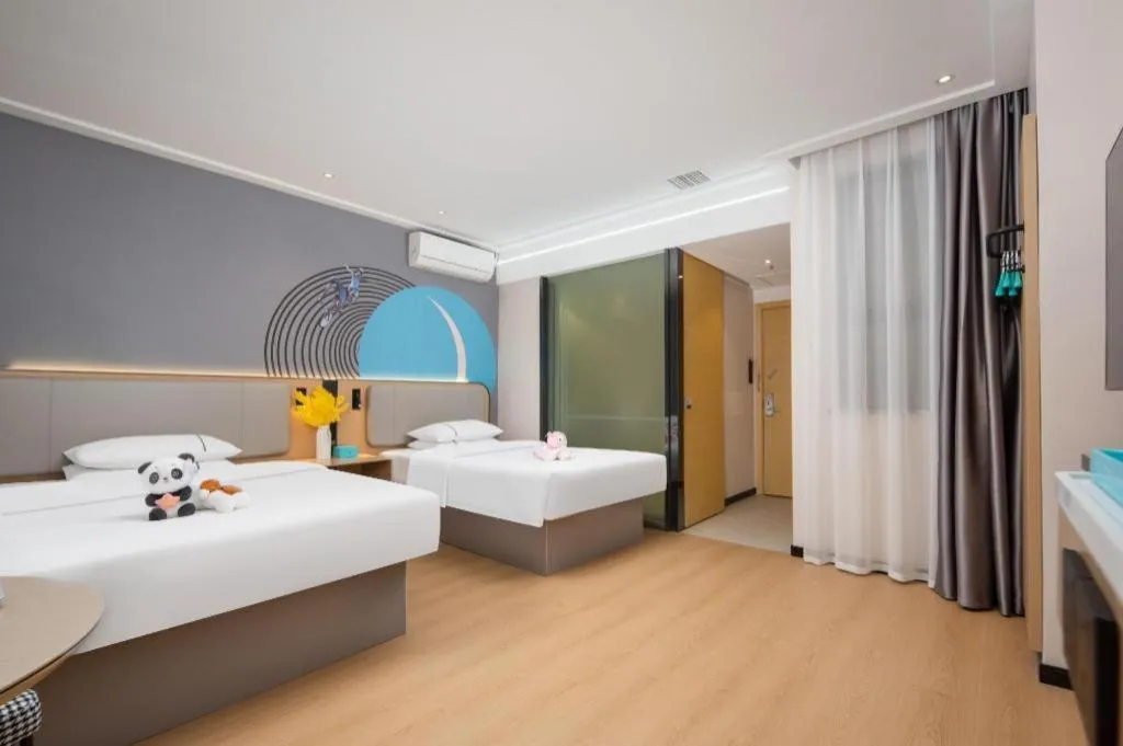 Bed in City Comfort Inn Wuhan Hankou Jiangtan