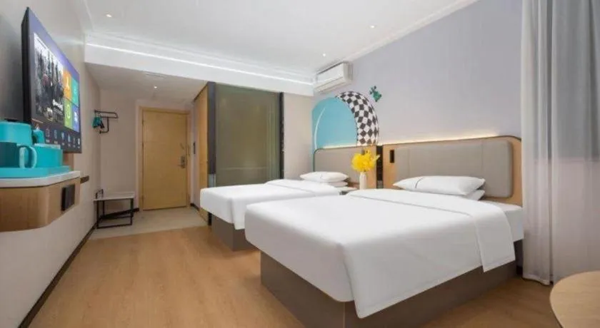 Bed in City Comfort Inn Wuhan Hankou Jiangtan