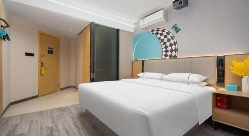 Bed in City Comfort Inn Wuhan Hankou Jiangtan