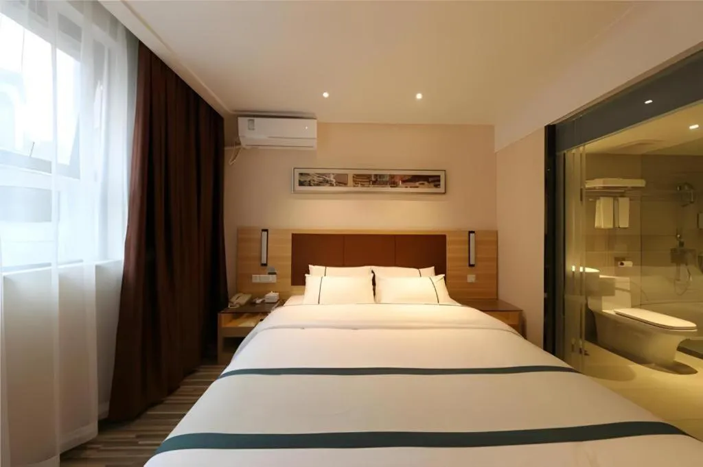 Bed in City Comfort Inn Wuhan Hankou Jiangtan