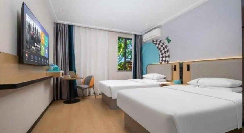 Bed in City Comfort Inn Wuhan Hankou Jiangtan