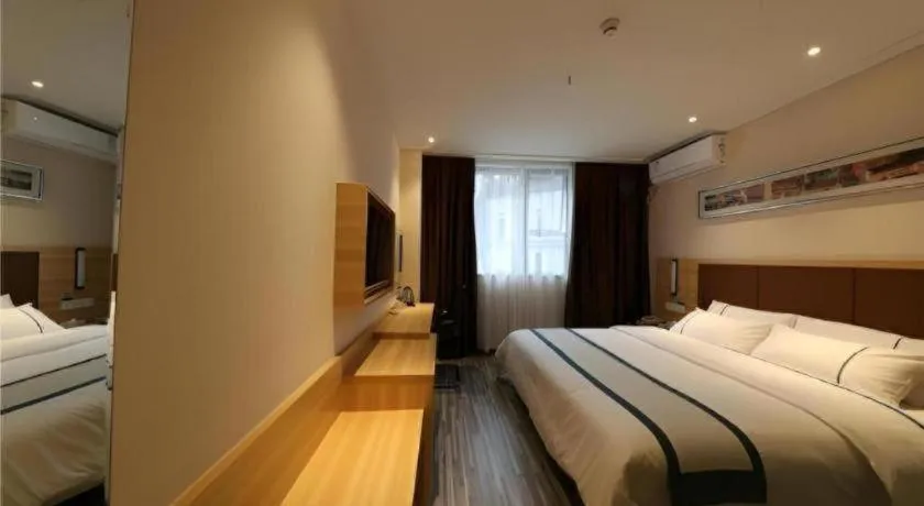 Bed in City Comfort Inn Wuhan Hankou Jiangtan