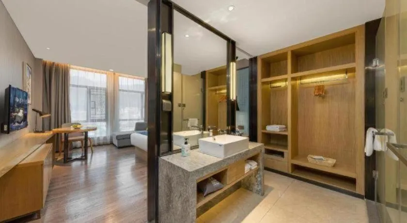 Bed in Echarm Hotel Guangzhou Tonghe Dayuan Times Square