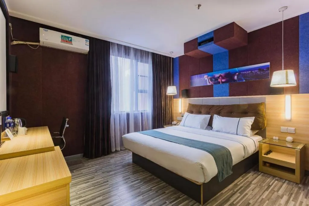 Bed in City Comfort Inn Guangzhou Tianhe District Tangxia Exhibition Center